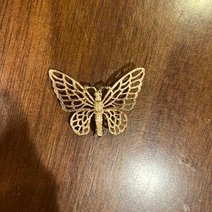 Napier gold butterfly pin